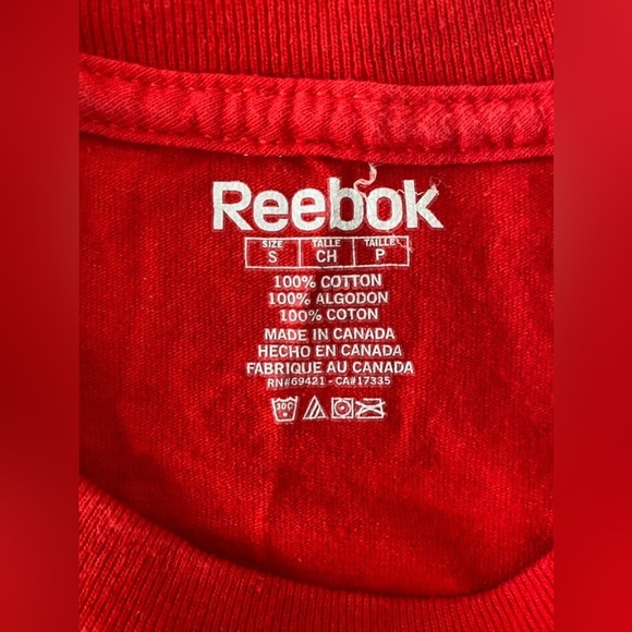 NHL GOMEZ 91 MONTREAL CANADIENS x REEBOK Red T Shirt in Small - Picture 5 of 6